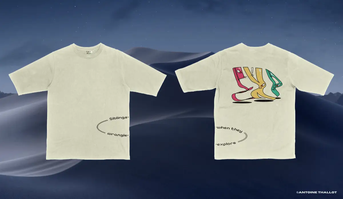 T-shirt Siblings always wrangle when they explore - Antoine Thallot